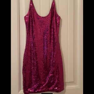 Pink Fashion Nova Sequin Dress